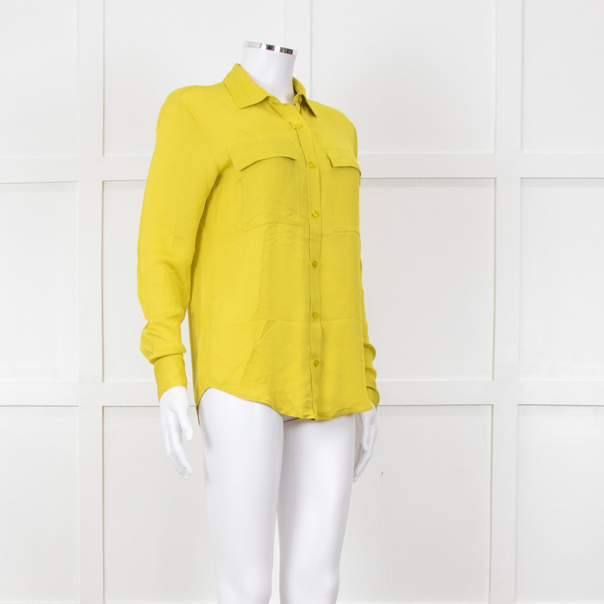 Michael By Michael Kors Chartreuse Pocket Shirt