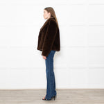 Issy London Brown Faux Fur Jacket