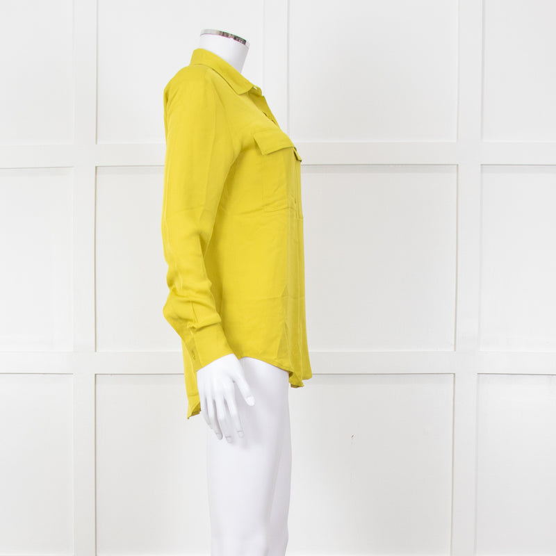 Michael By Michael Kors Chartreuse Pocket Shirt