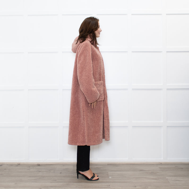 Forte Forte Blush Faux Fur Hooded Coat