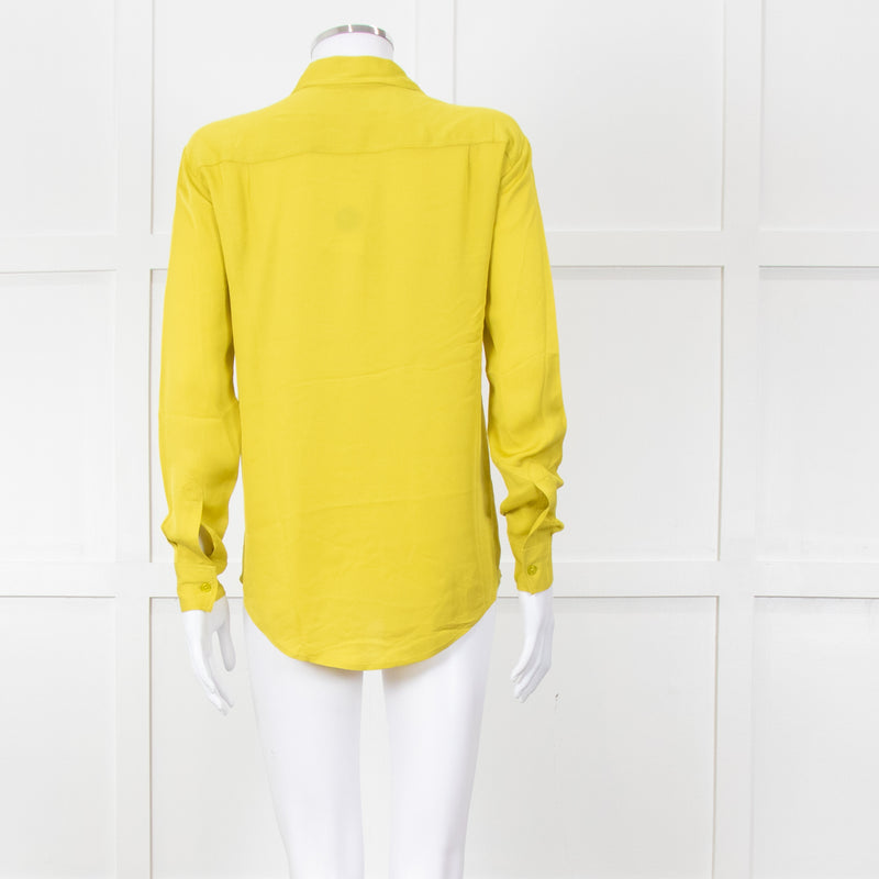 Michael By Michael Kors Chartreuse Pocket Shirt