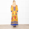 Farm Rio Yellow and Blue Floral Yard Lenzing Maxi Dress