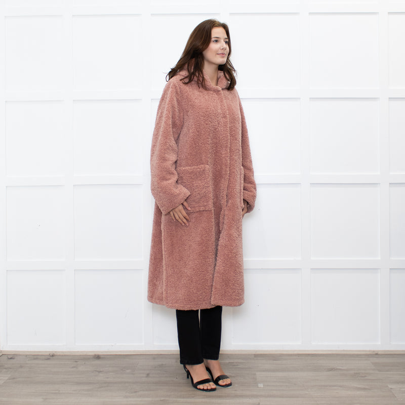 Forte Forte Blush Faux Fur Hooded Coat