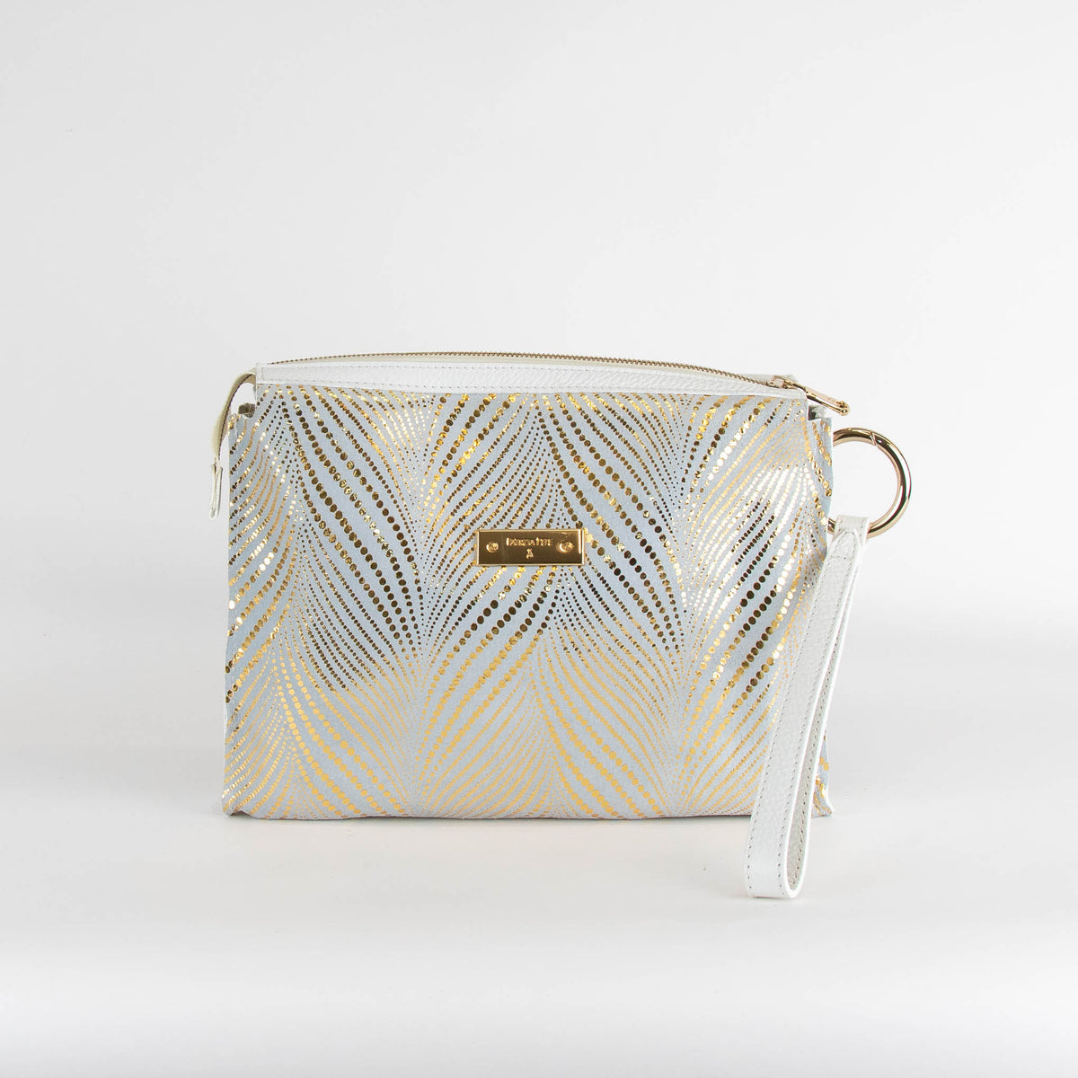 Patrizia Pepe White Leather Clutch