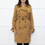 J.CREW Mustard Cotton Trench Coat