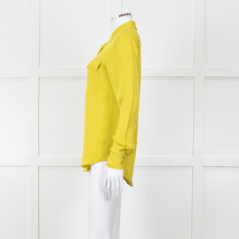 Michael By Michael Kors Chartreuse Pocket Shirt