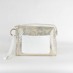 Patrizia Pepe White Leather Clutch