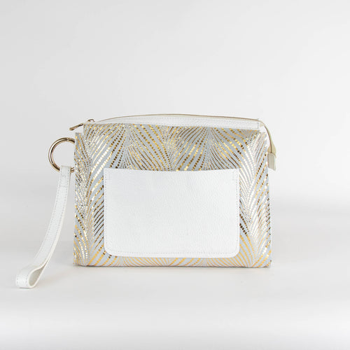 Patrizia Pepe White Leather Clutch