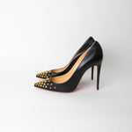 Christian Louboutin Black Leather So Kate with Studded Toe