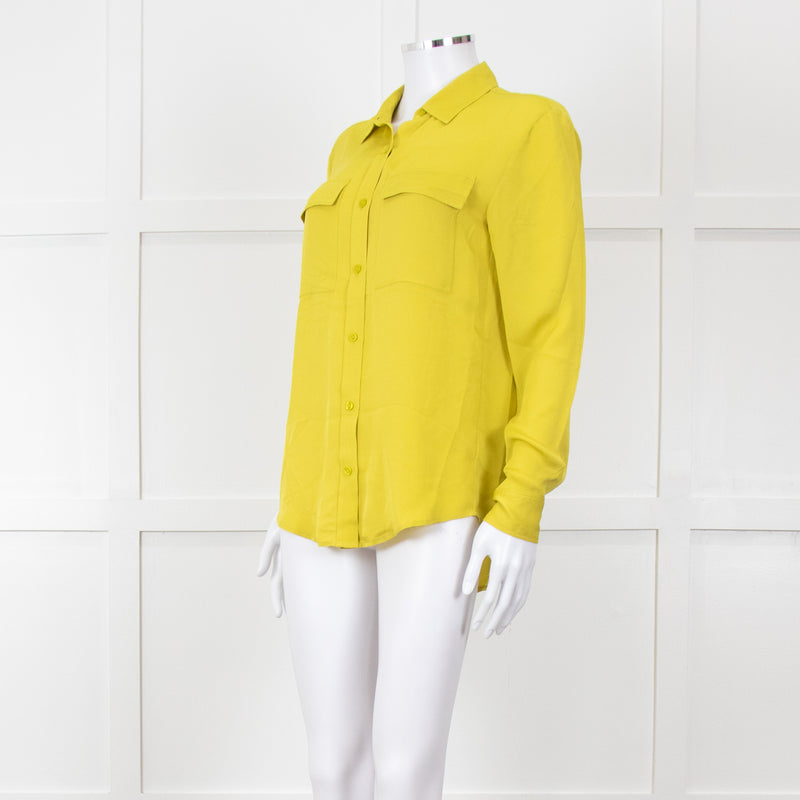 Michael By Michael Kors Chartreuse Pocket Shirt