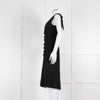 Prada Black Silk Chiffon Beaded Sleeveless Dress