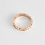 Cartier Vendome Louis Cartier Wedding Ring 18ct Yellow, Rose and White Gold