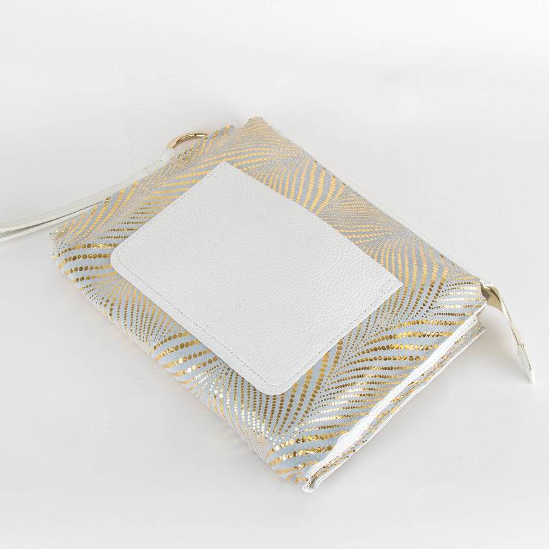 Patrizia Pepe White Leather Clutch