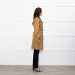 J.CREW Mustard Cotton Trench Coat