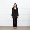 Luisa Spagnoli Black Multi Colour Tweed Blazer Jacket