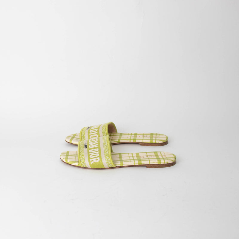 Dior Green Dway Logo Mules