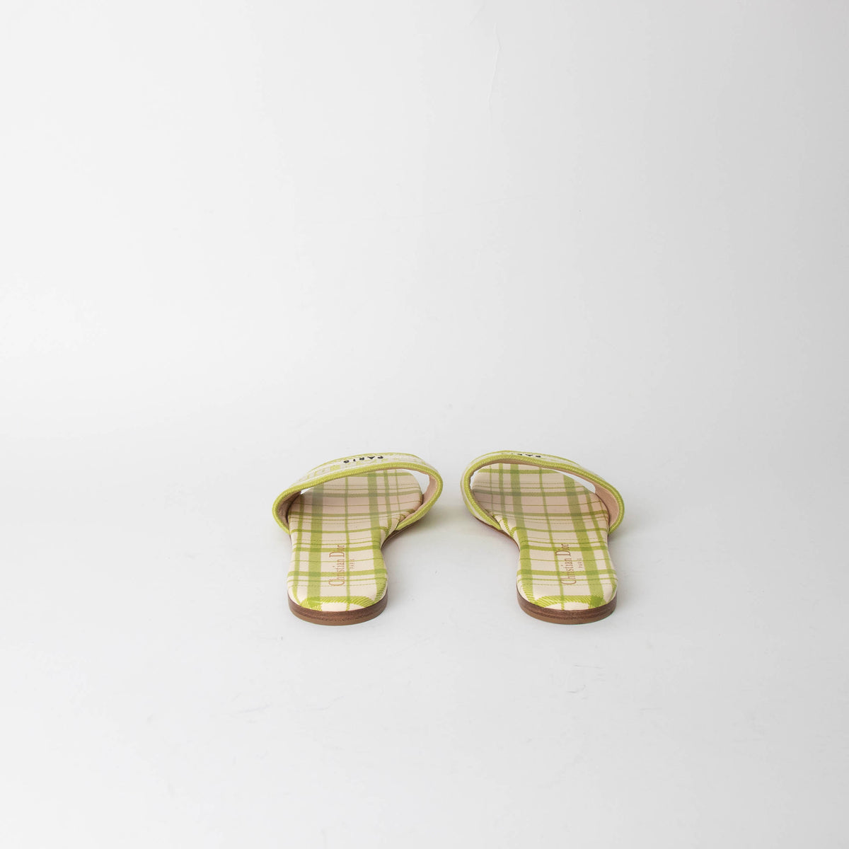Dior Green Dway Logo Mules