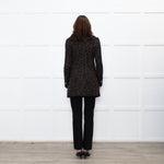 Luisa Spagnoli Black Multi Colour Tweed Blazer Jacket