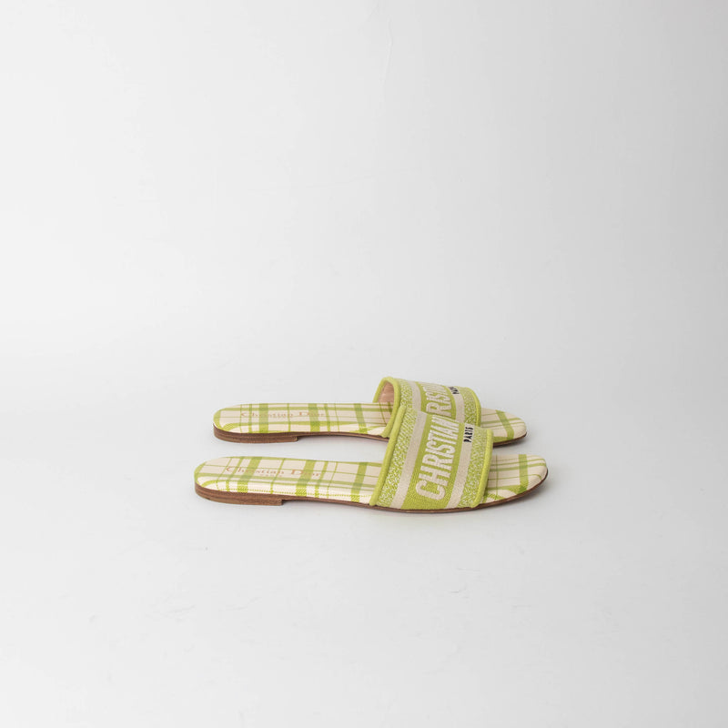 Dior Green Dway Logo Mules