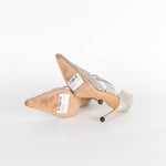 Manolo Blahnik Grey Fabric High Heel Shoes