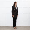 Luisa Spagnoli Black Multi Colour Tweed Blazer Jacket