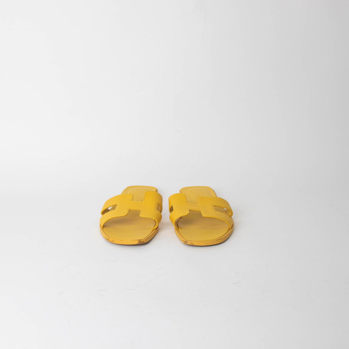 Hermes Yellow Oran Sandal