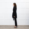 Sarah Pacini Black Cotton Blend Trench Coat