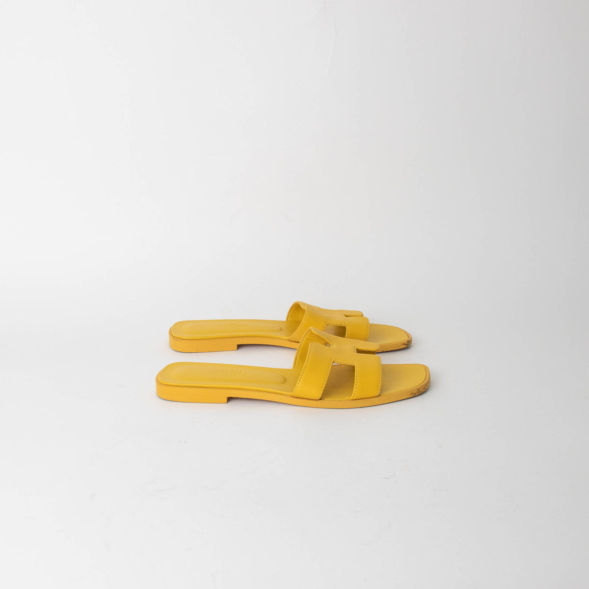 Hermes Yellow Oran Sandal