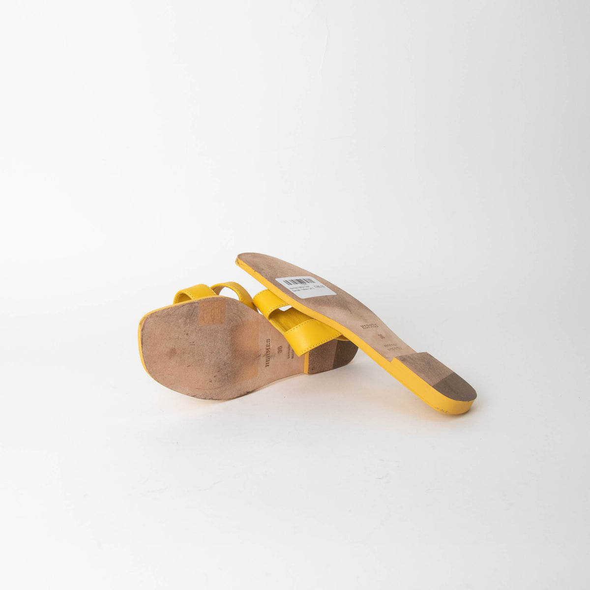 Hermes Yellow Oran Sandal
