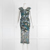 Missoni Green Toned Crochet Maxi Dress