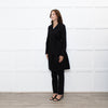Sarah Pacini Black Light Weight Trench Coat