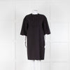 Louise Kennedy Navy Collarless Dress Coat