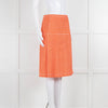 Piazza Sempione Orange Patterned Knee Length Skirt