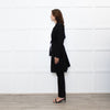 Sarah Pacini Black Light Weight Trench Coat