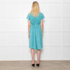 Ottod'Ame Turquoise Green Cotton Draw String Waist Dress