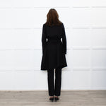 Sarah Pacini Black Light Weight Trench Coat