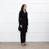 Sarah Pacini Black Light Weight Trench Coat