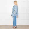 Y Project Pale Wash Denim Zip Up Jacket