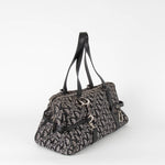 Christian Dior Blue Small Bowling Oblique Canvas Bag