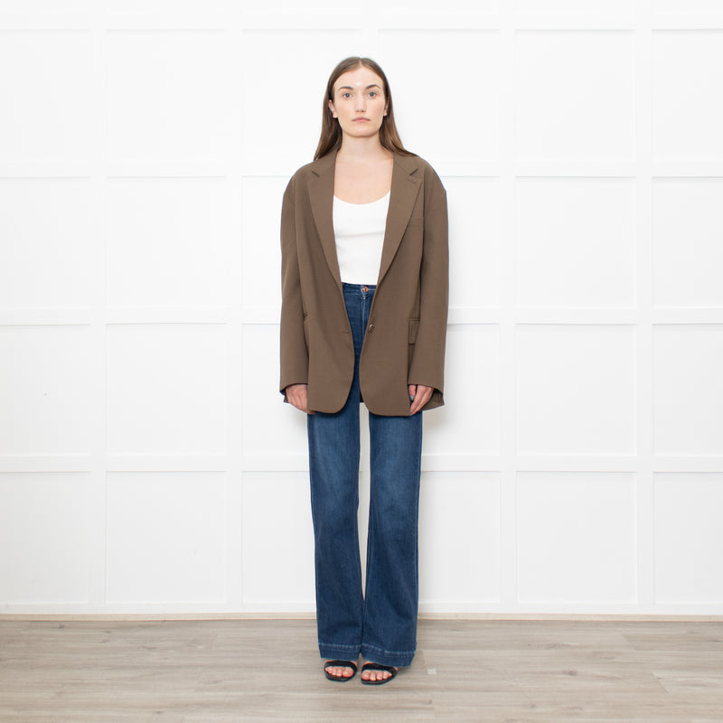 The Frankie Shop Khkai Oversized Blazer
