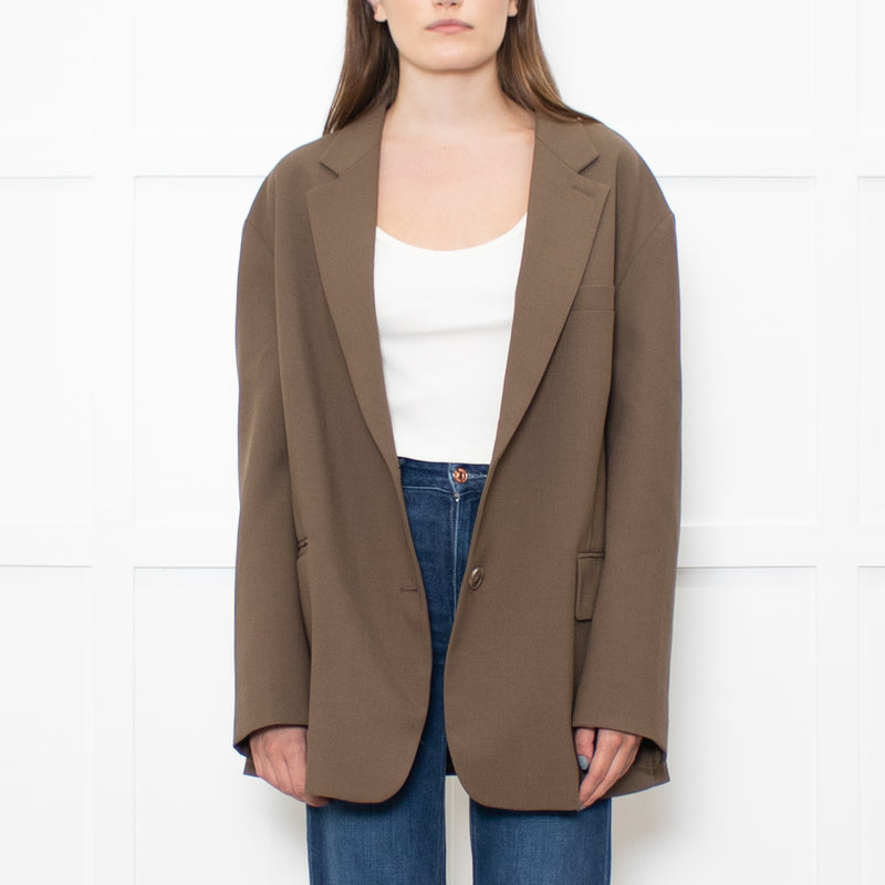 The Frankie Shop Khkai Oversized Blazer