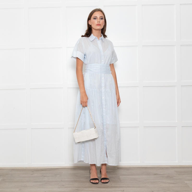 Bottega Veneta White Woven Intrecciato Casette Pochette with Chain Strap
