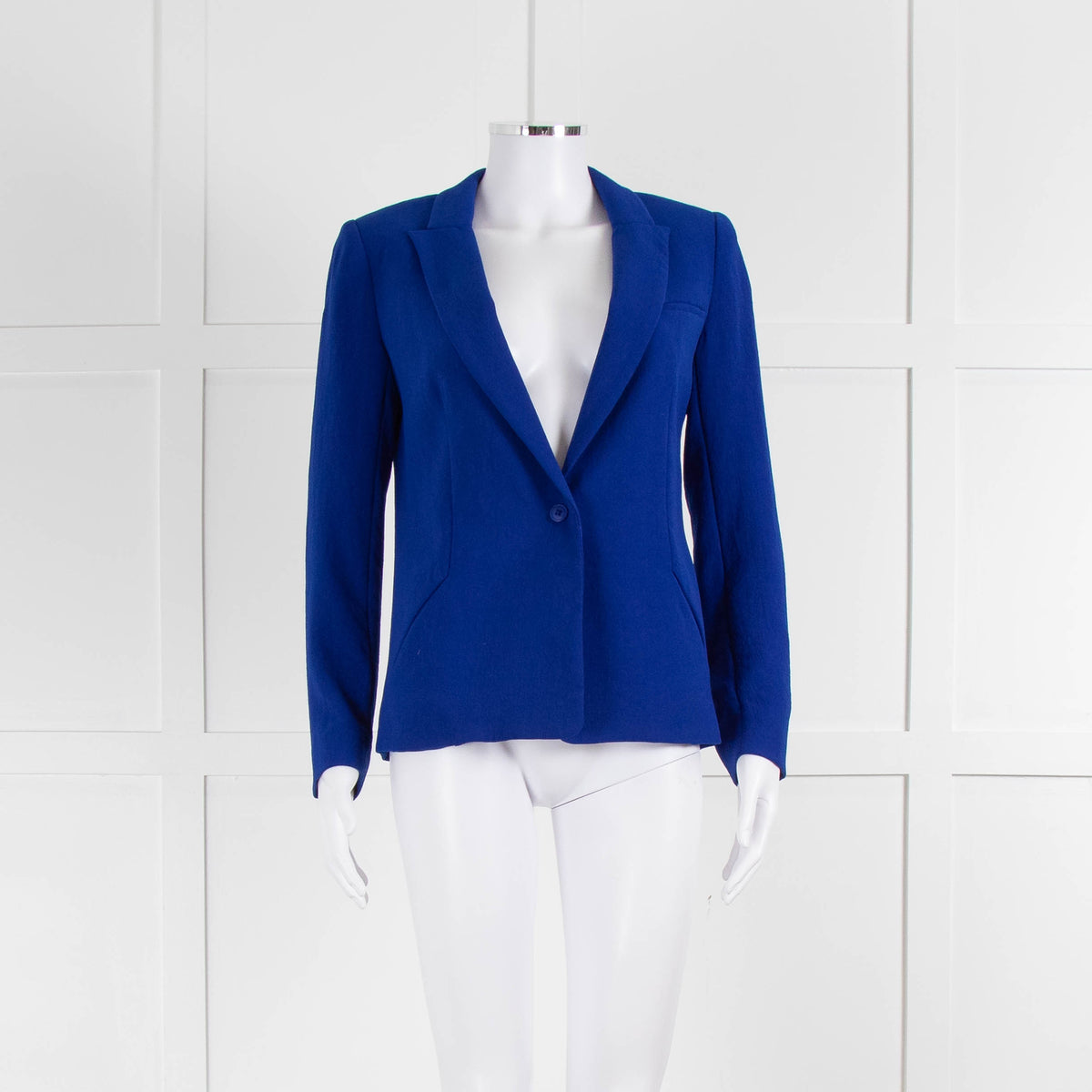 ba&sh Cobalt Blue Single Breasted Short Jacket