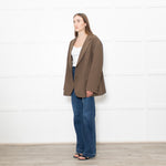 The Frankie Shop Khkai Oversized Blazer