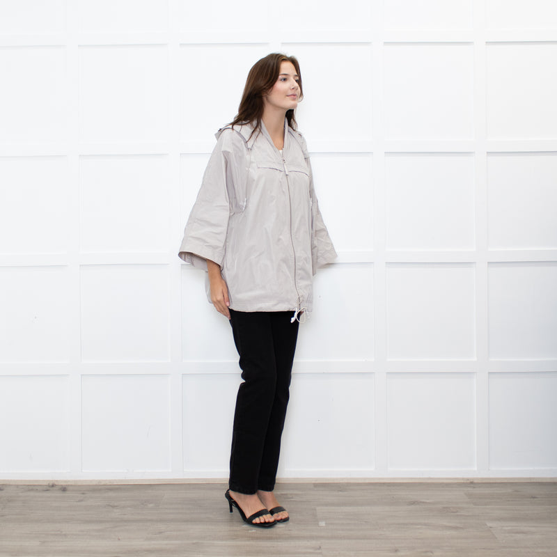 Poetry Beige Hooded Windstopper Jacket