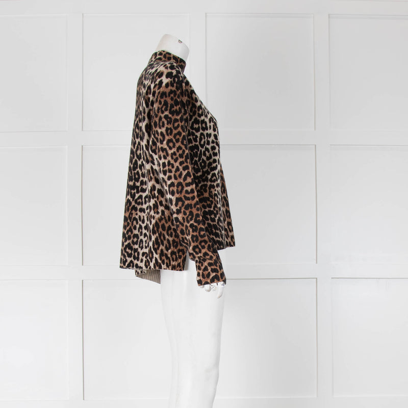 Ganni Leopard Print Jumper