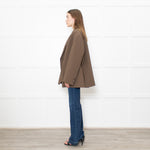 The Frankie Shop Khkai Oversized Blazer