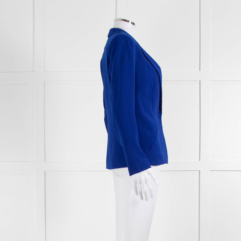 ba&sh Cobalt Blue Single Breasted Short Jacket