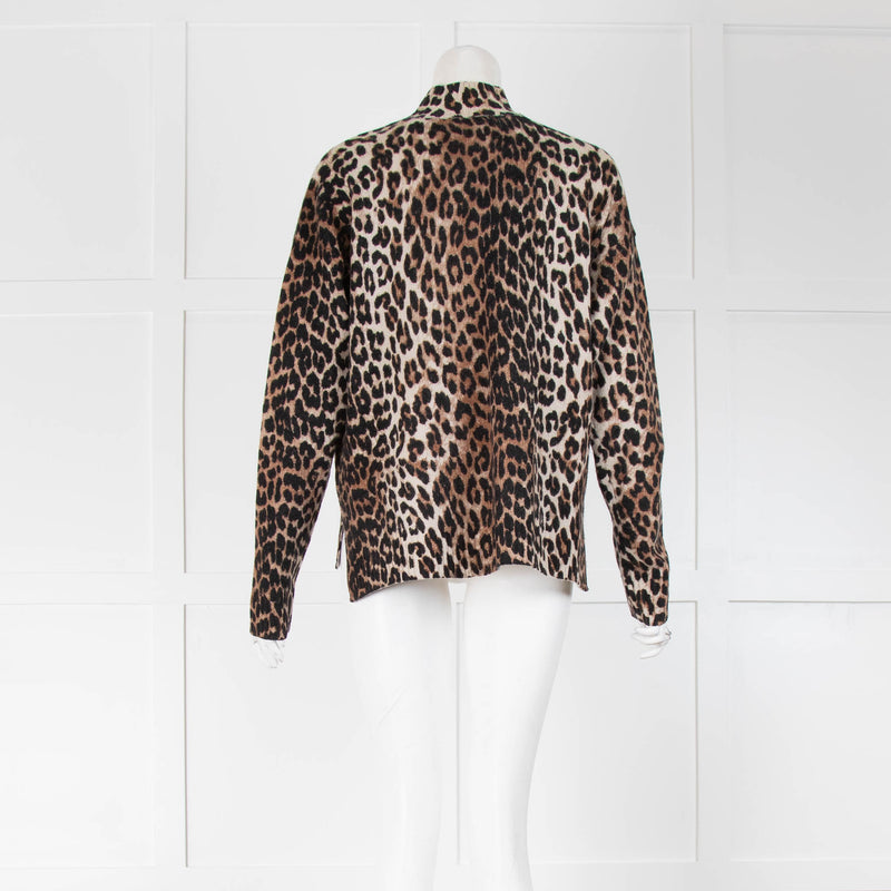 Ganni Leopard Print Jumper