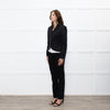 Wiederhoeft Black Shiny Marble Effect  Fabric Jacket